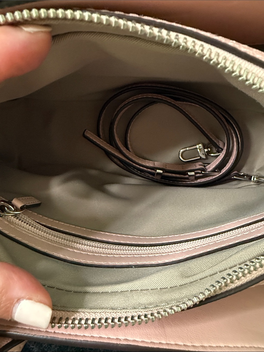 Michael Kors Laila Small Satchel in Dirty Rose - Picture 7 of 9